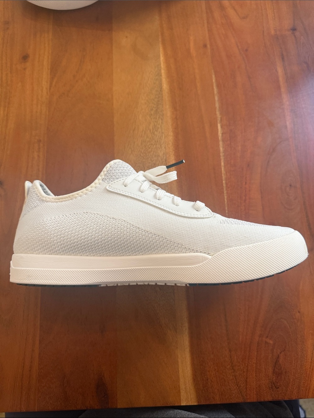 Vessi Weekend Classic All-White Women’s Knit Lace-Up Sneakers Size 11 - Picture 7 of 11